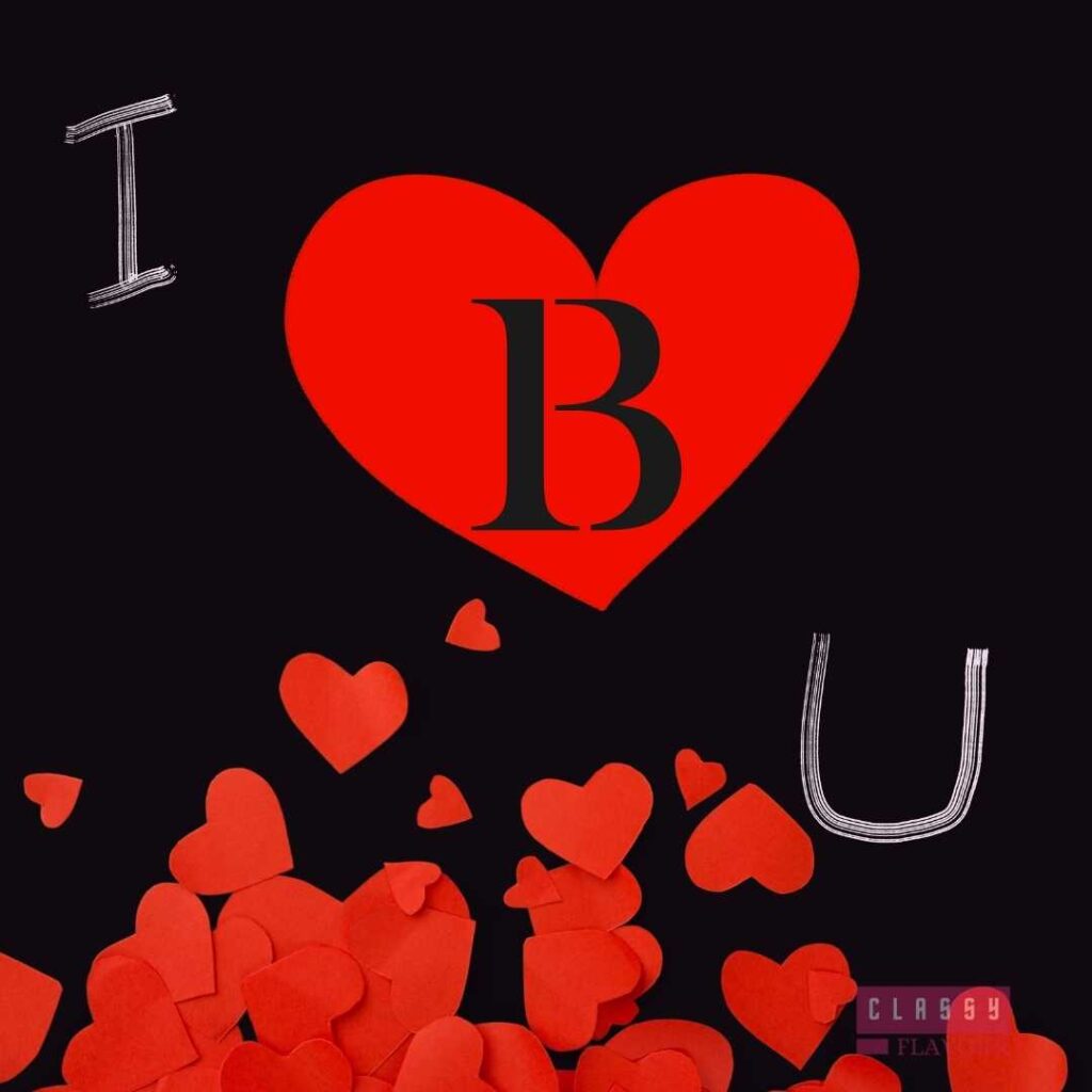 I love you B letter Photo for whatsapp