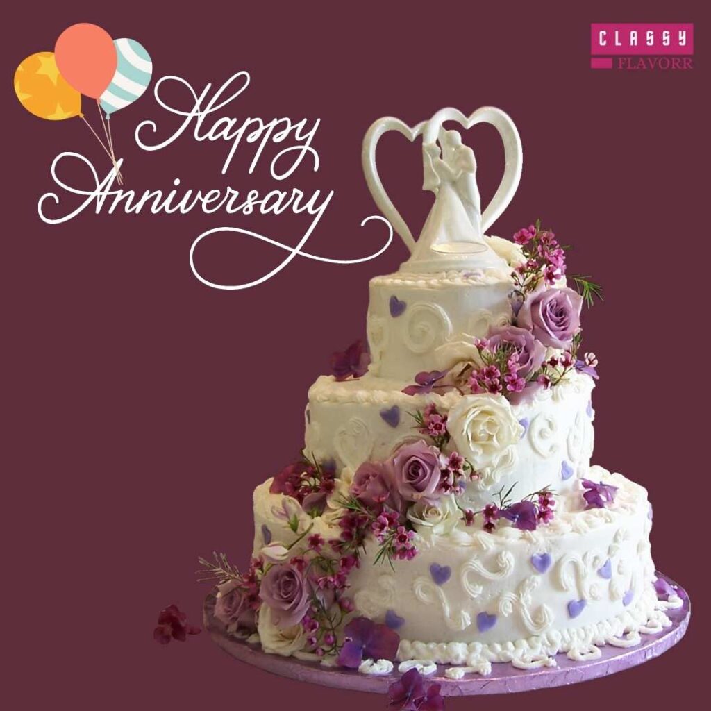 baeutiful Marriage Anniversary Cake Images for Whatsapp