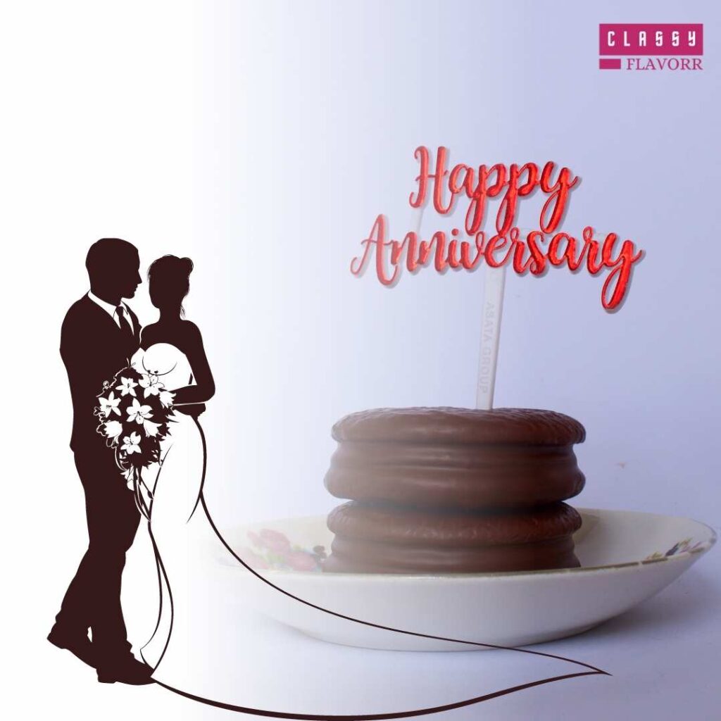 happy Marriage Anniversary Cake photo for Whatsapp