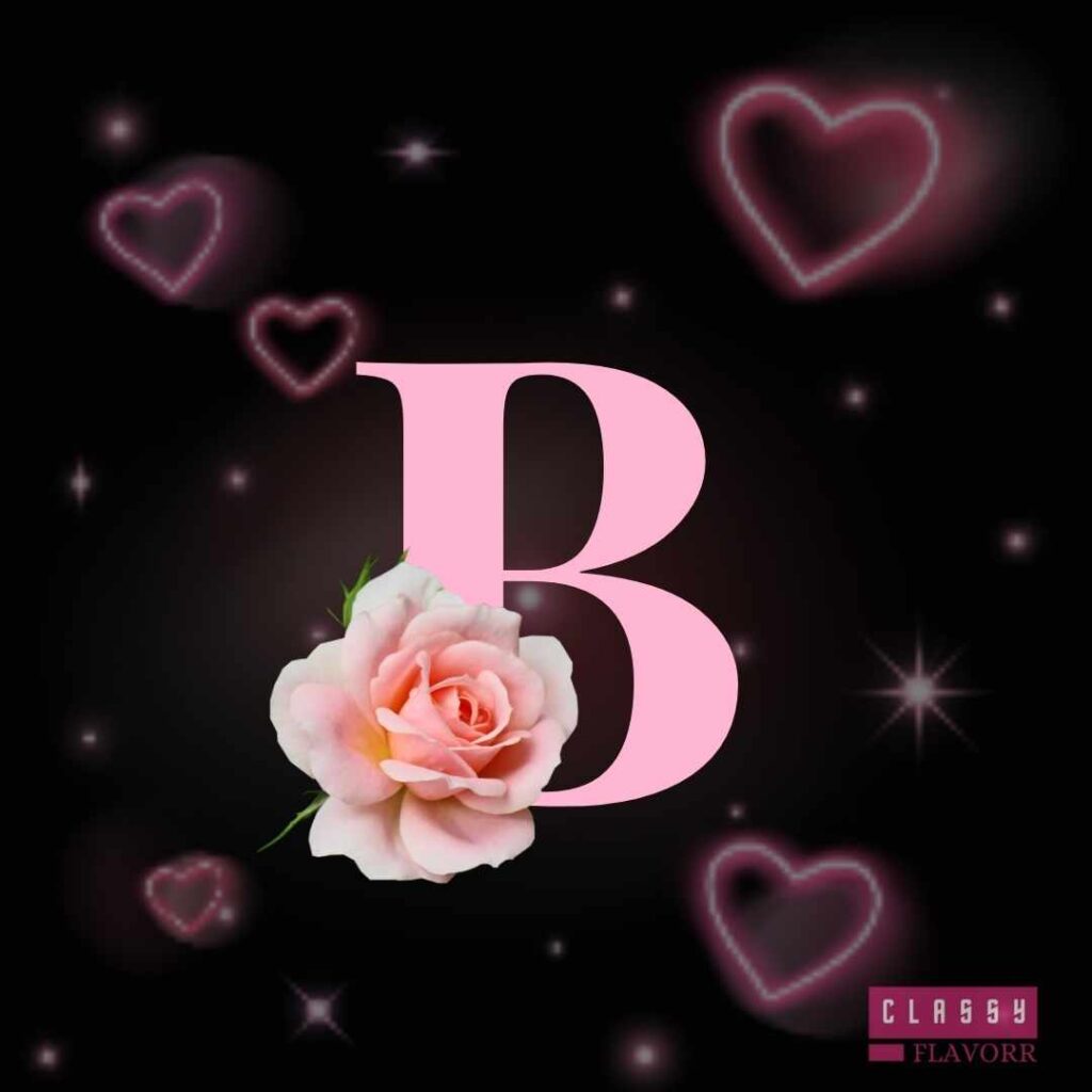 stylish love b name image for dp